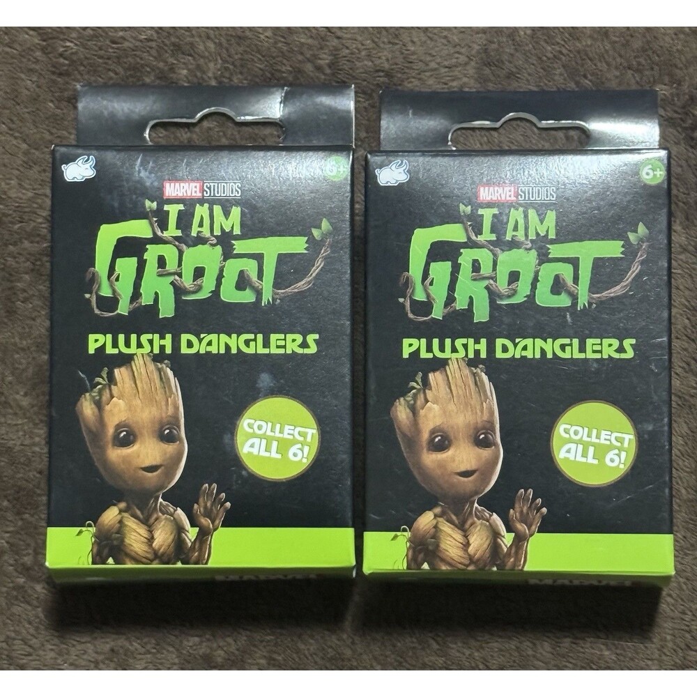 MARVEL I Am Groot Plush Danglers - Set of 2 - NEW!!